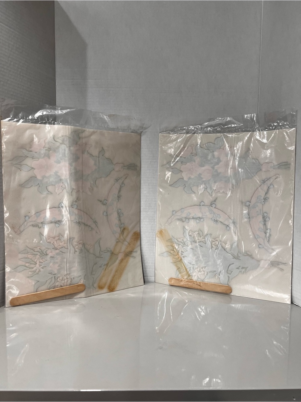 Decorative Tatouage Floral Rub On Transfer Designs Lot of 2 Wall Furniture - Picture 2 of 3